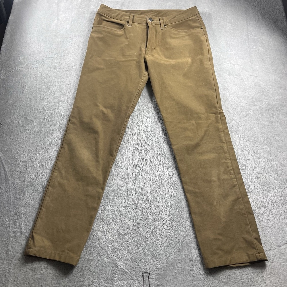 Lululemon Pants Mens 36x31 Brown Canvas ABC Utilitech LM5ABPS Chino Golf Work